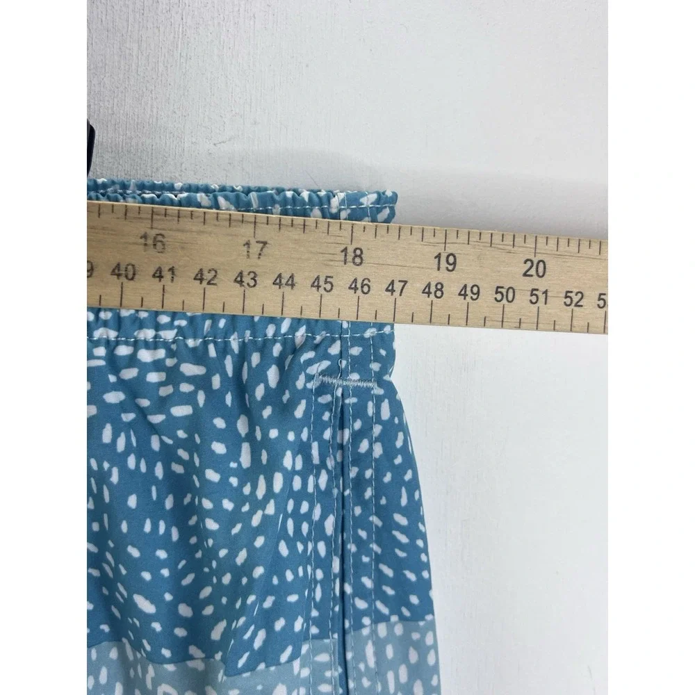 Chubbies Swim Trunks Aqua Geometric Men's 2XL 5.5